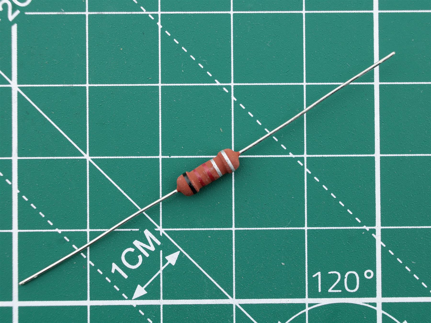 Fuse resistor 0.22R 1W 10% Ø3.5x10mm