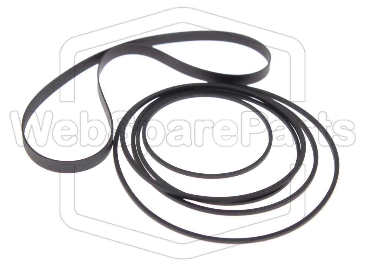 Full Belt Kit for Kenwood X-3WX (MIDI M-30) Double Cassette Deck