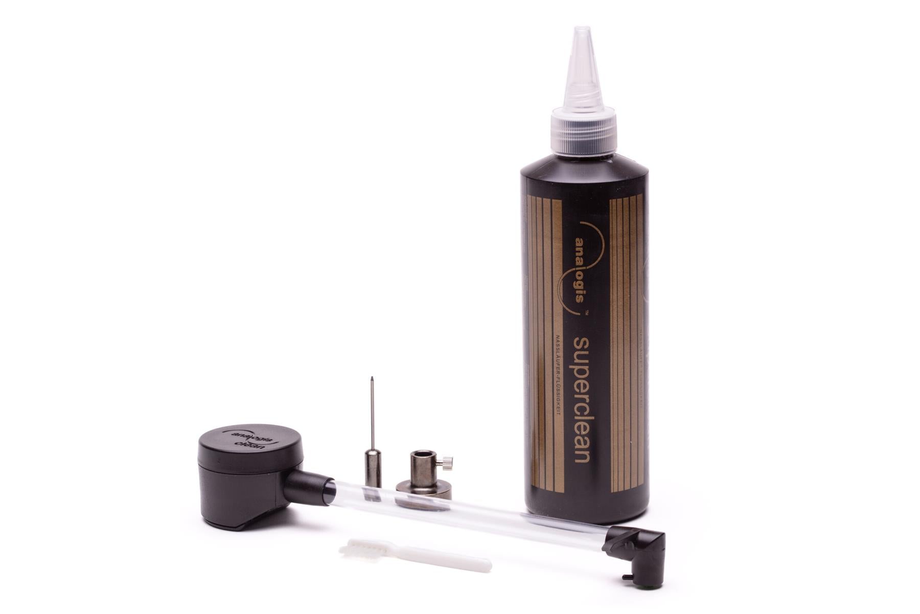 Analogis Clean Wet Playback Record Cleaning System with Super Clean Fluid