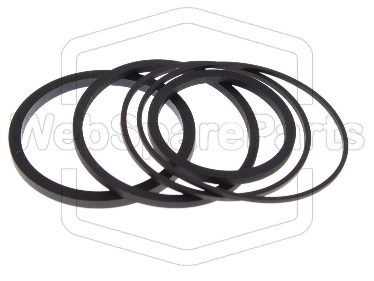 Belt Kit For Video Cassette Recorder Fisher VBS-9900 Betamax