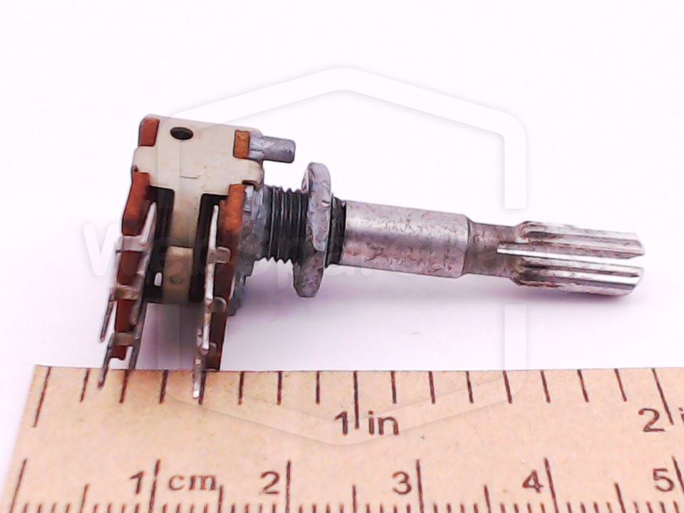 Dual 250K Rotary Potentiometer 4-652-11 with Shaft for Sony HST Series
