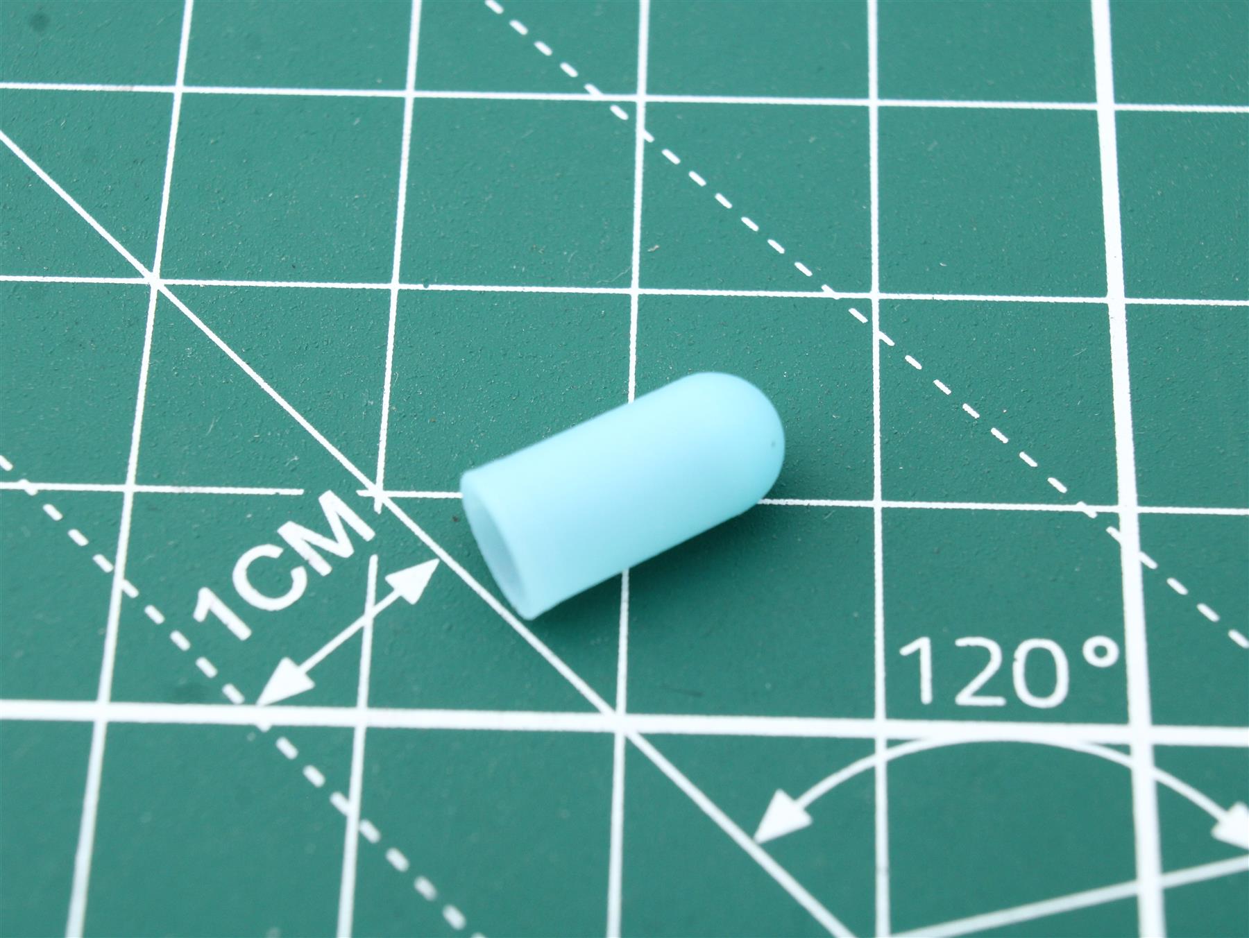 Lamp Cover Silicone for incandescent Lamp 5.0 mm Blue Clear