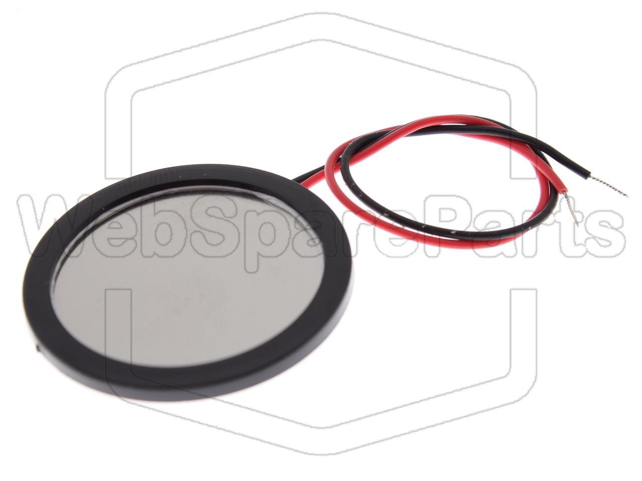 Piezo Buzzer tablet without tone generator Ø35x2.0mm 30V 1.25KHz