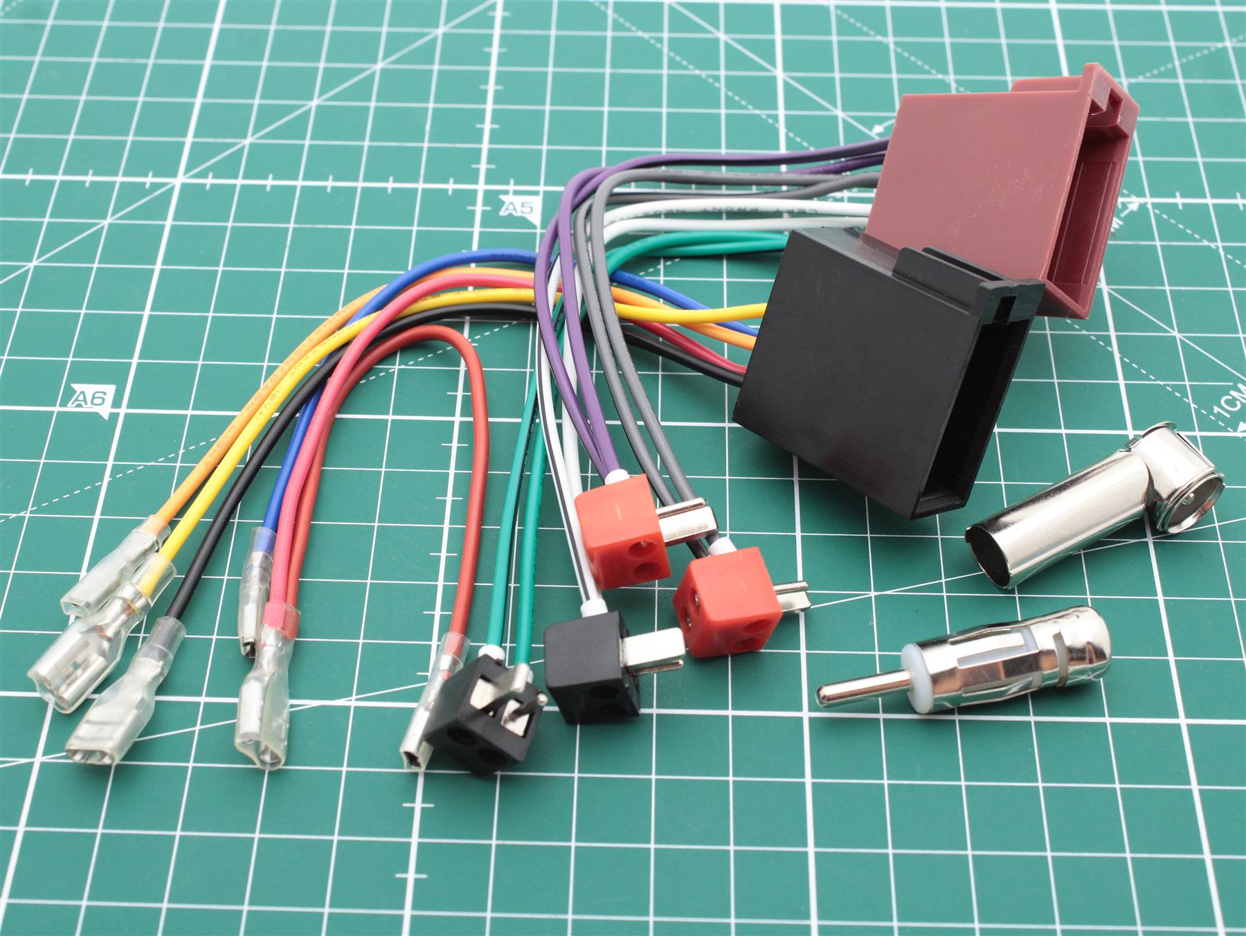 Vintage connectors Wire Harnesses Power & Speakers to ISO For Car Radio Blaupunkt