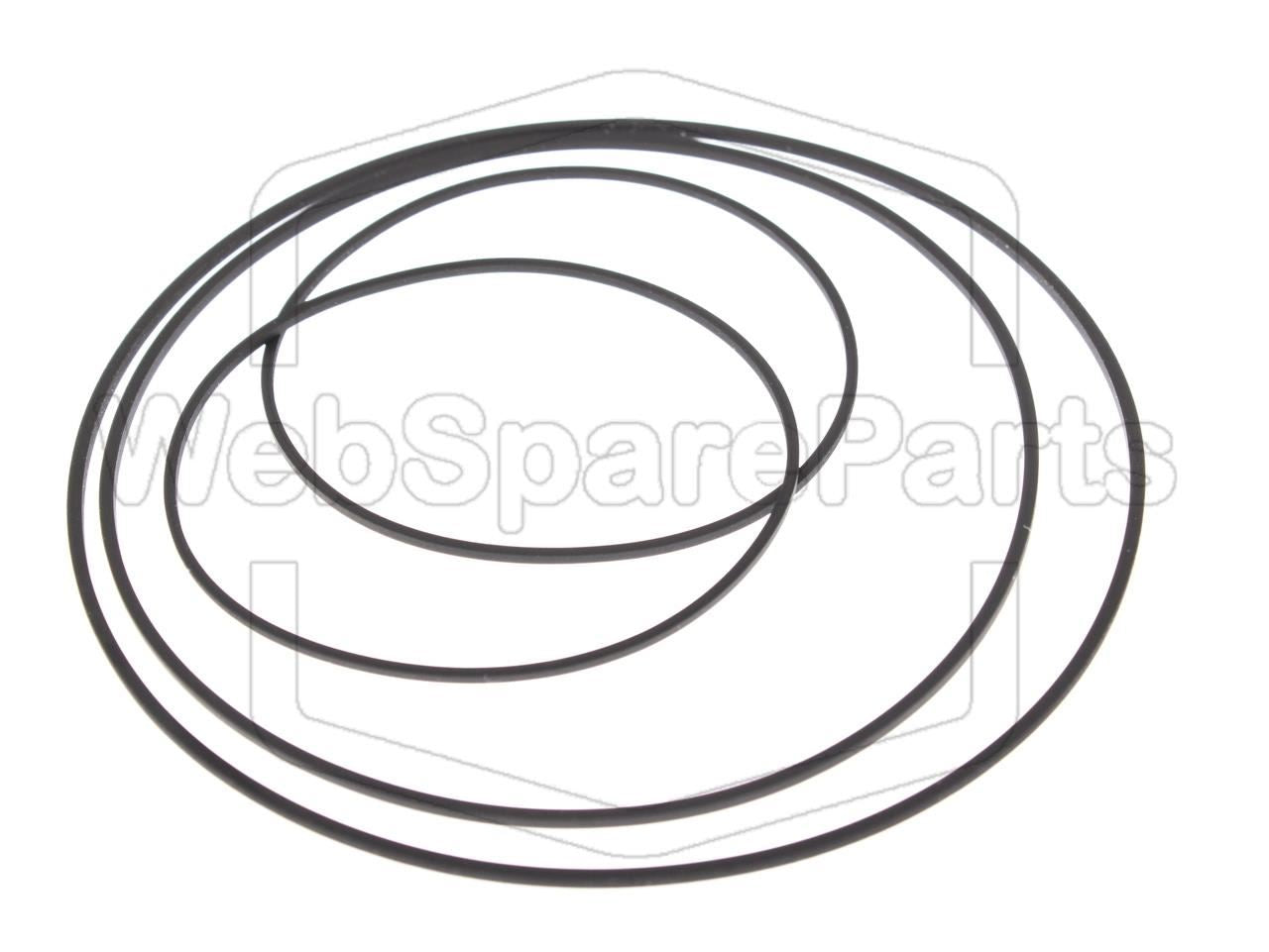 Belt Kit for Philips FW670P Double Cassette Deck