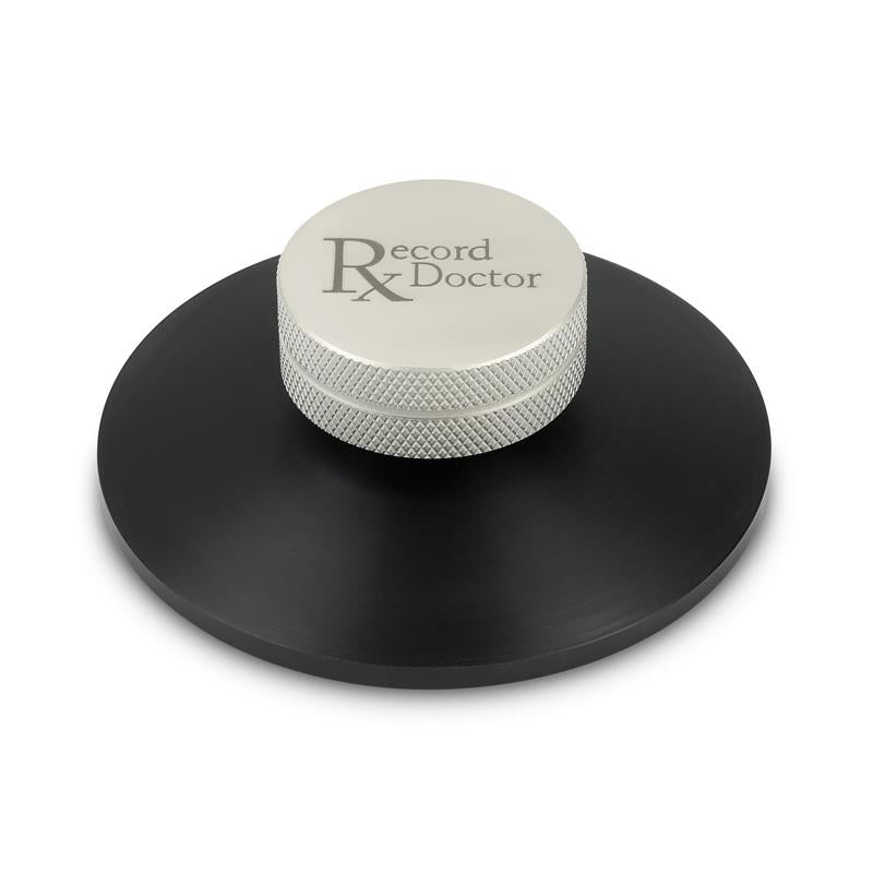 Record Doctor LP Record Clamp for Turntables – Adjustable Pressure [Blac