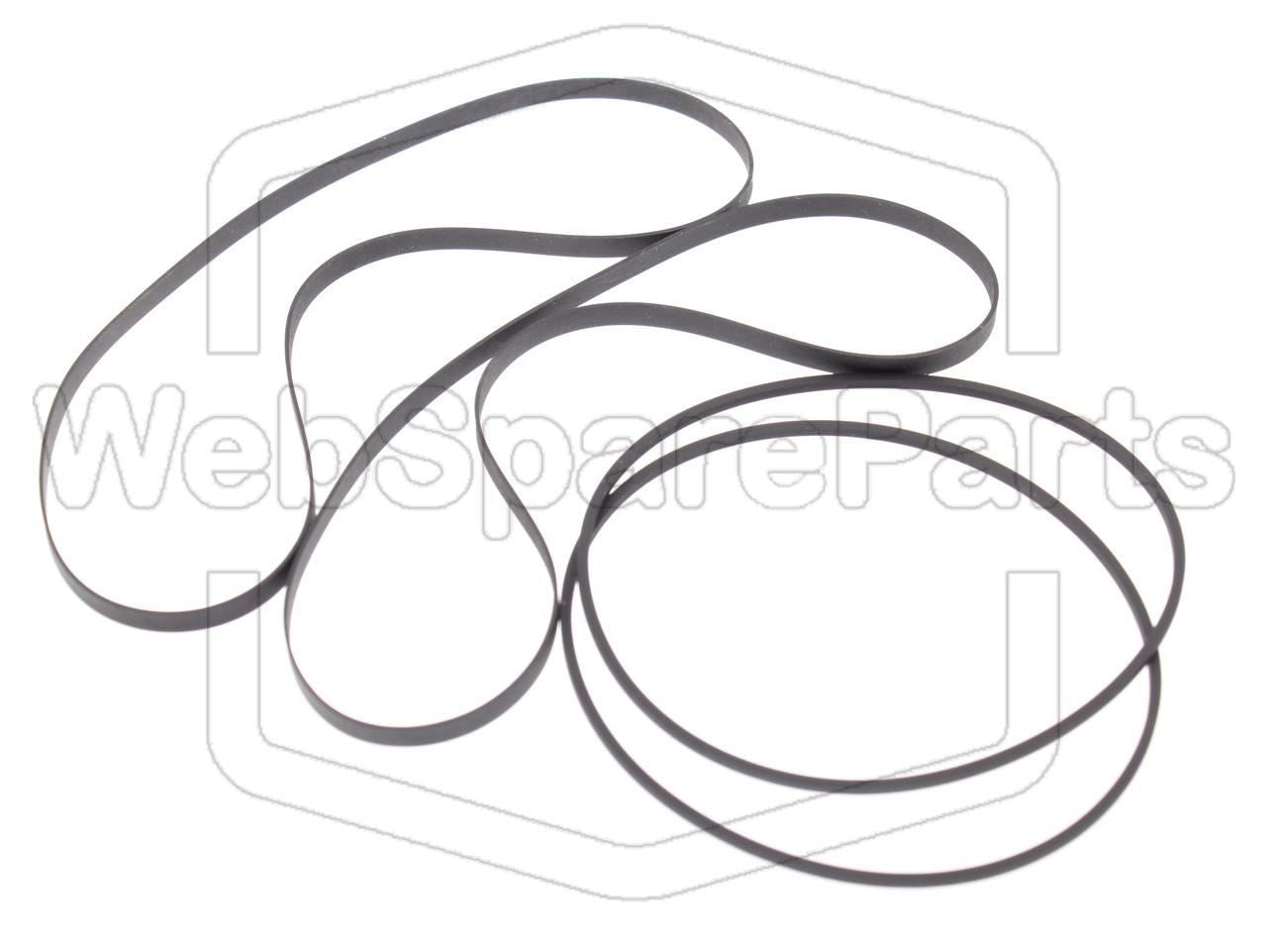 Belt Kit For Stereo Double Cassette Deck Aiwa AD-WX20