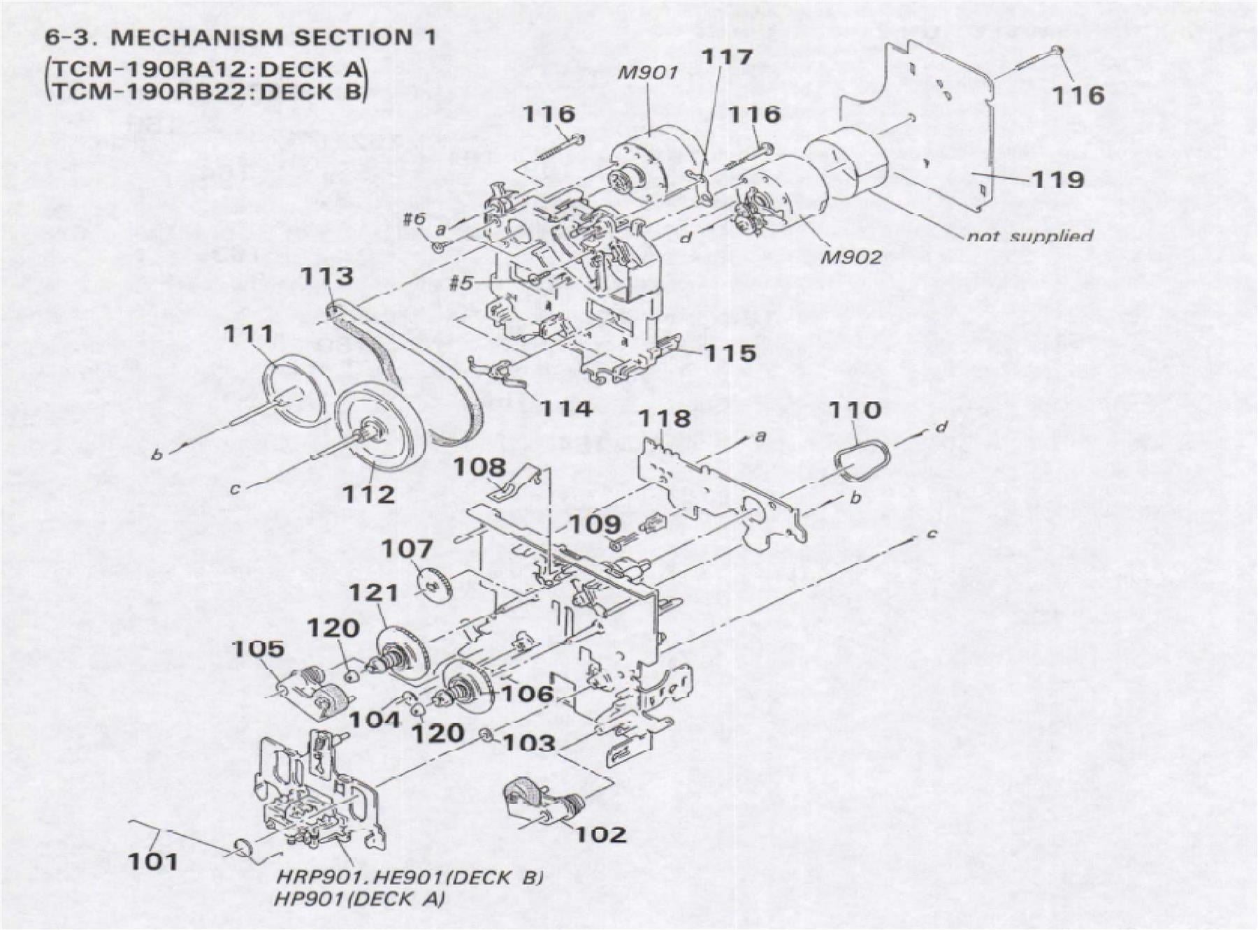 Sony X-3359-410-1 – Reverse Flywheel Assembly Pos.(111)