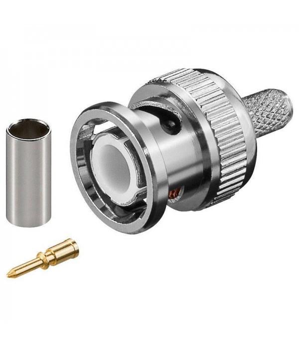 BNC Male Crimp Connector for RG6-U 7mm Cable