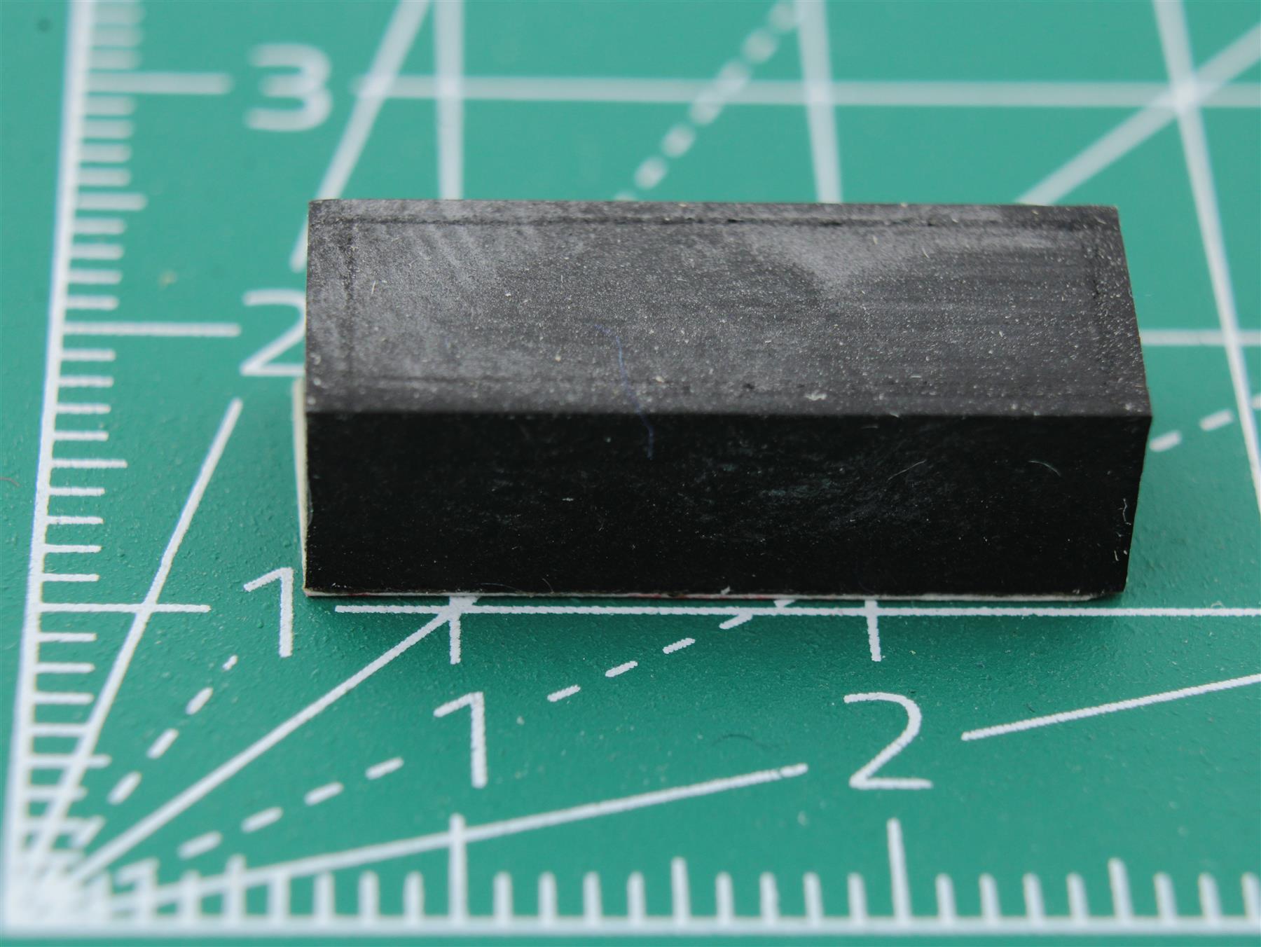 Rectangular Rubber Foot Self-adhesive 19.0m x 7.7mm Height 6.0mm