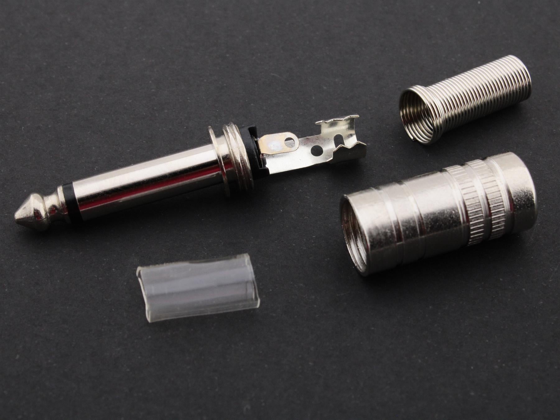 6.3mm Mono Jack Metal Plug for Cable