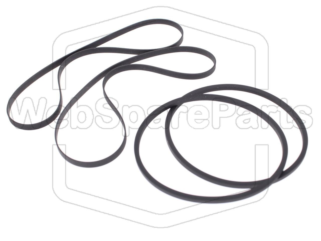 Belt Kit For Dual Cassette Deck Kenwood XH-5 (XD-6000/XD-6500)