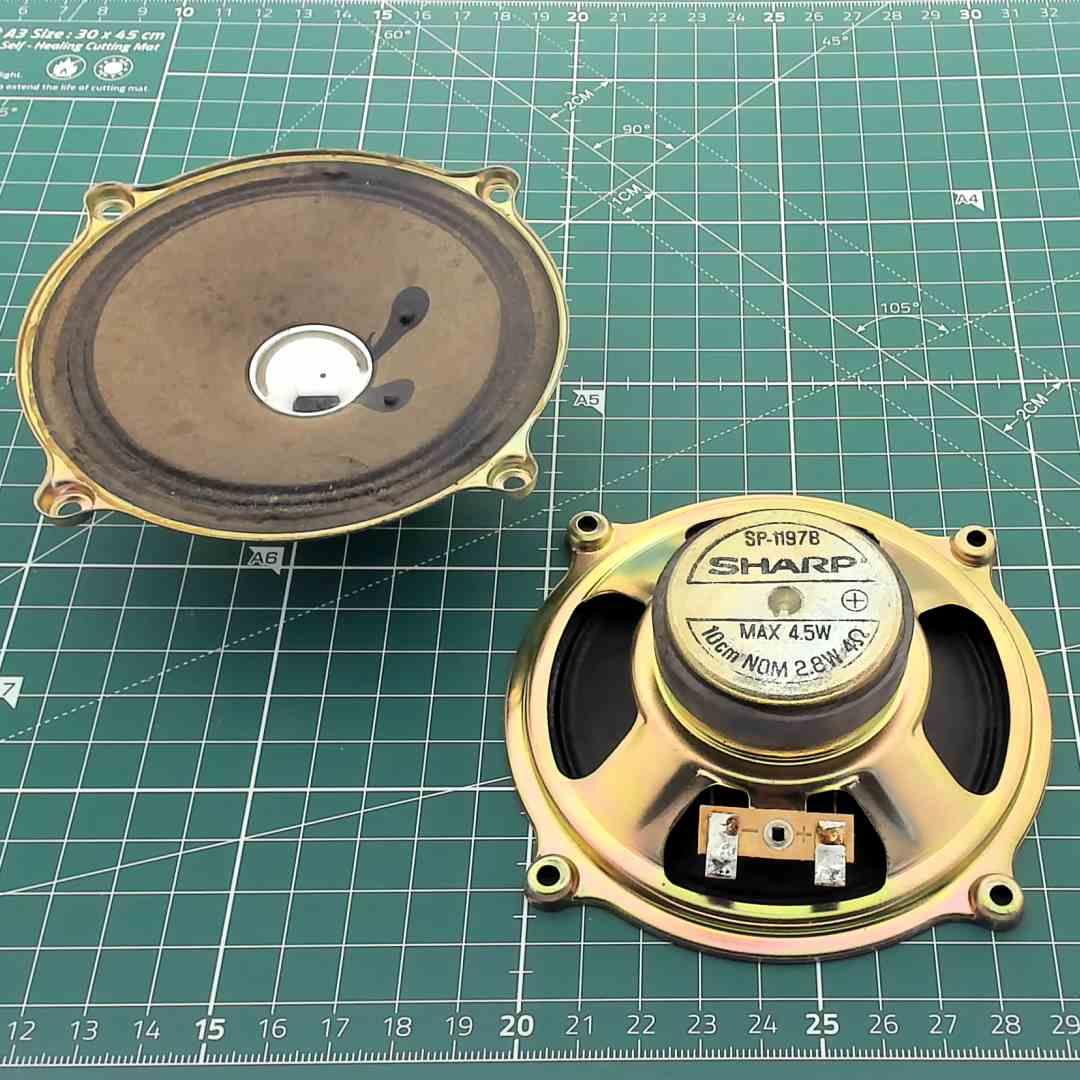 Speaker SP-1197B for Sharp WQ-268E Boombox (Pair) [Ø12cm H3.4cm