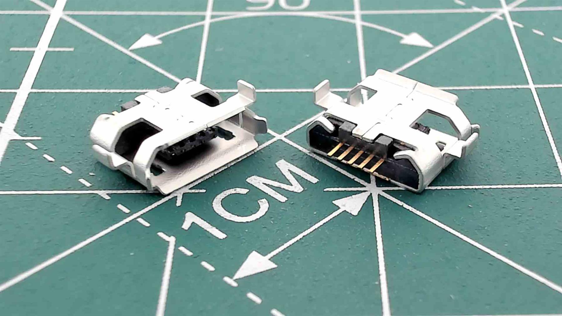 Micro USB Female Connector for PCB Soldering S7491