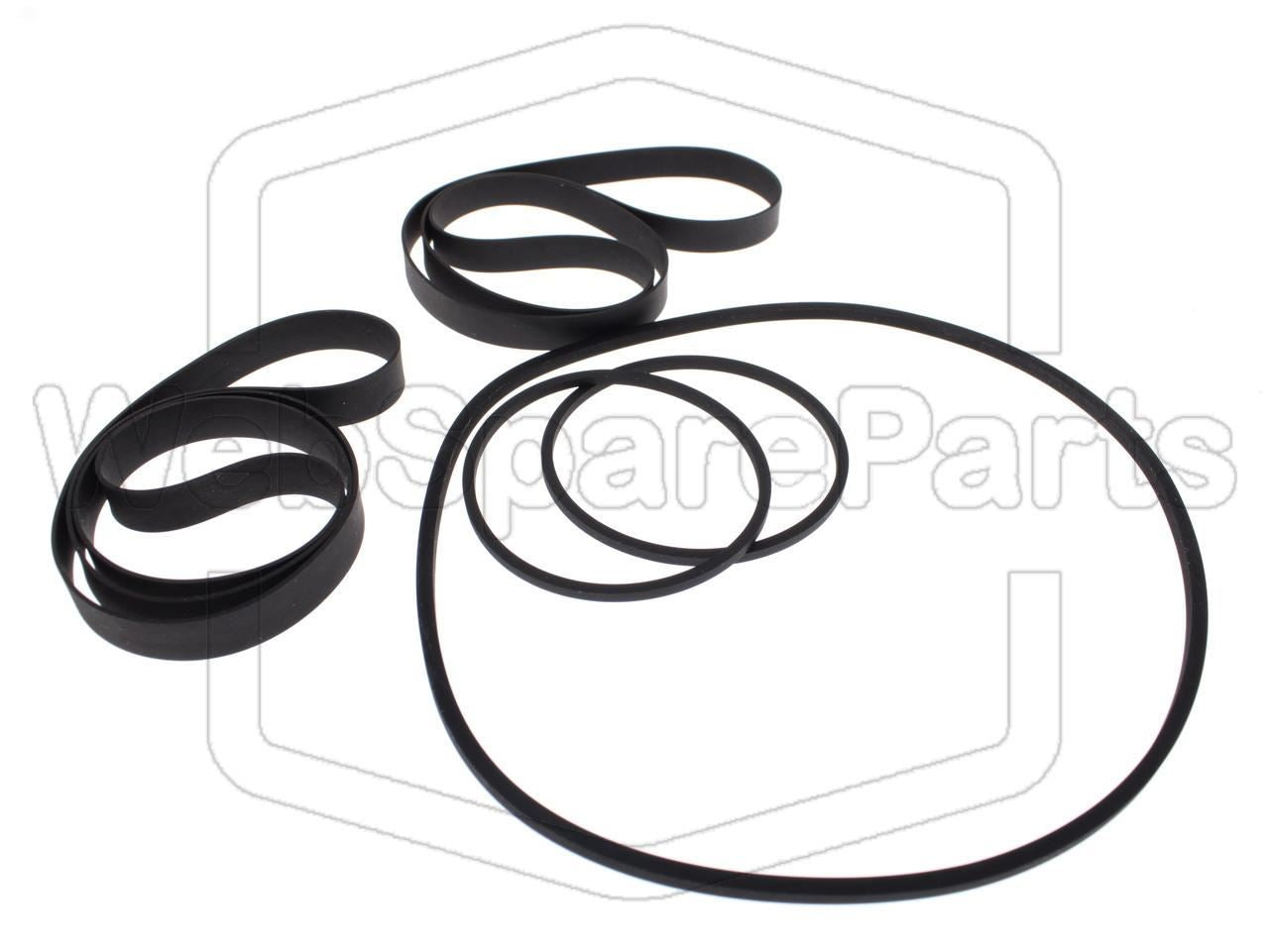 Belt Kit For Video Cassette Recorder Sanyo VTC-9300 Betamax
