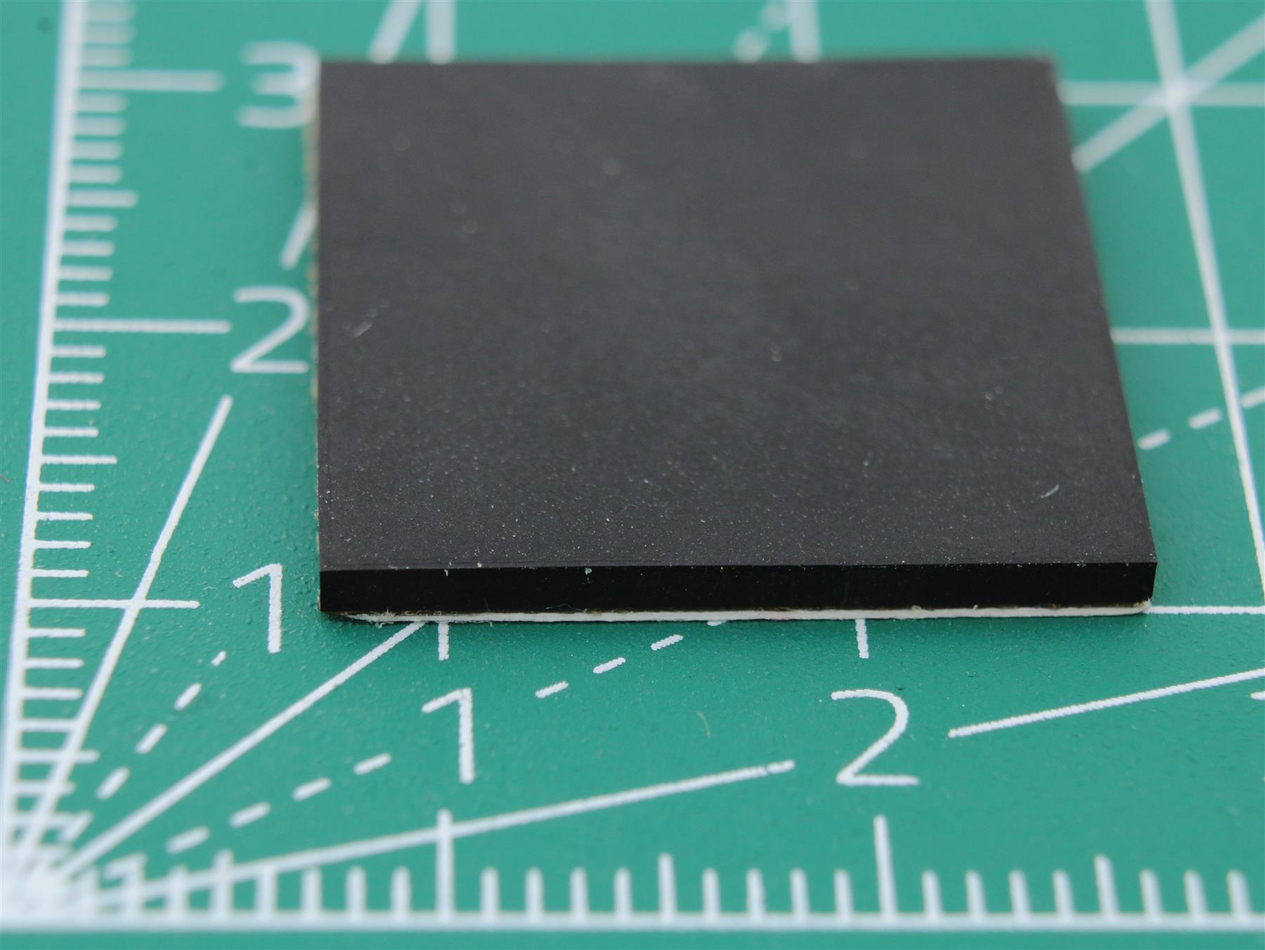 Rectangular Rubber Foot Self-adhesive 20mm x 19.7mm Height 1.5mm