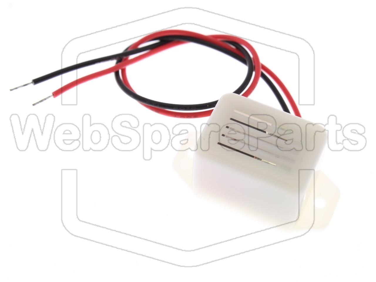 Electronic buzzer 2.3...9VDC 75dB, continuous tone 400Hz