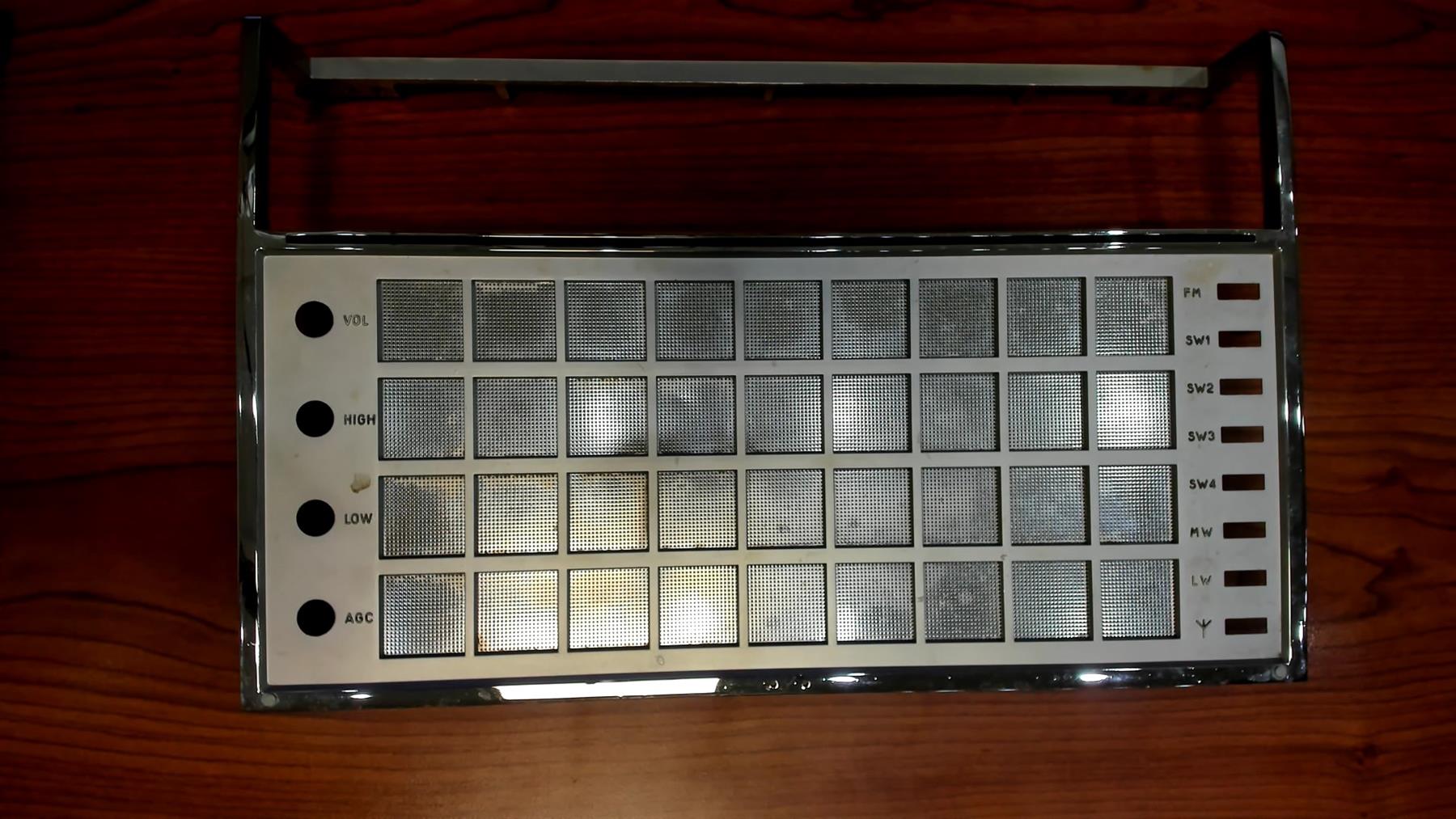 Philips L6X38T Radio Front Panel Vintage Replacement