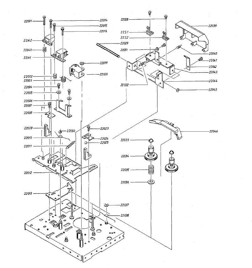 Bang & Olufsen Beocenter 2200 (Spring) Part Position: 22040
