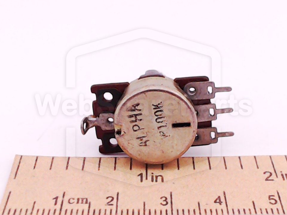 100K Ohm Logarithmic Rotary Potentiometer with Shaft