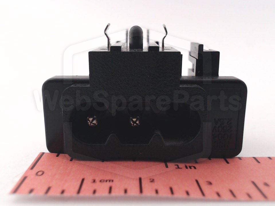 PCB-Mount IEC C8 AC Mains Input Connector for Sharp WQ-268E