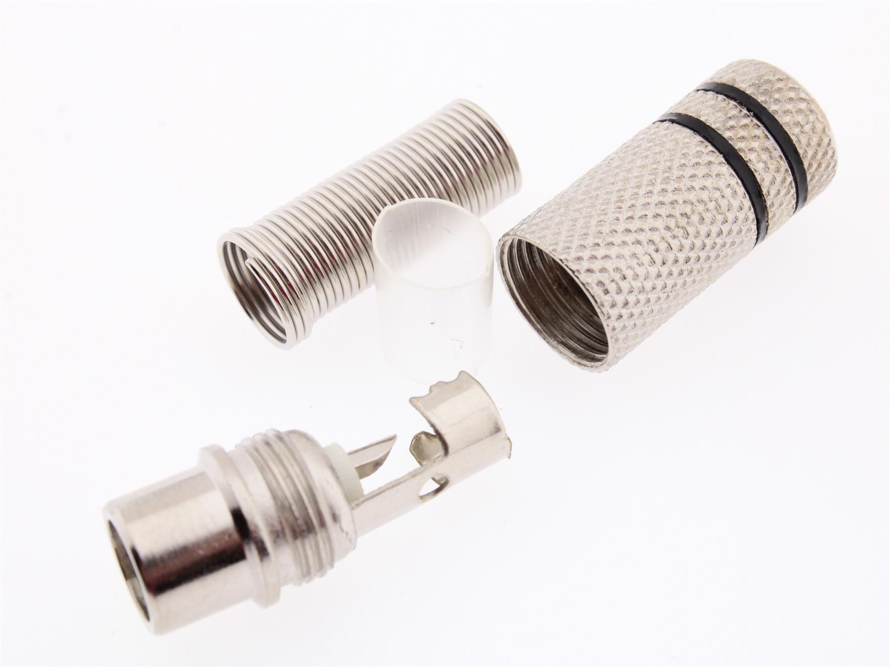 RCA Female Plug Black Metallic