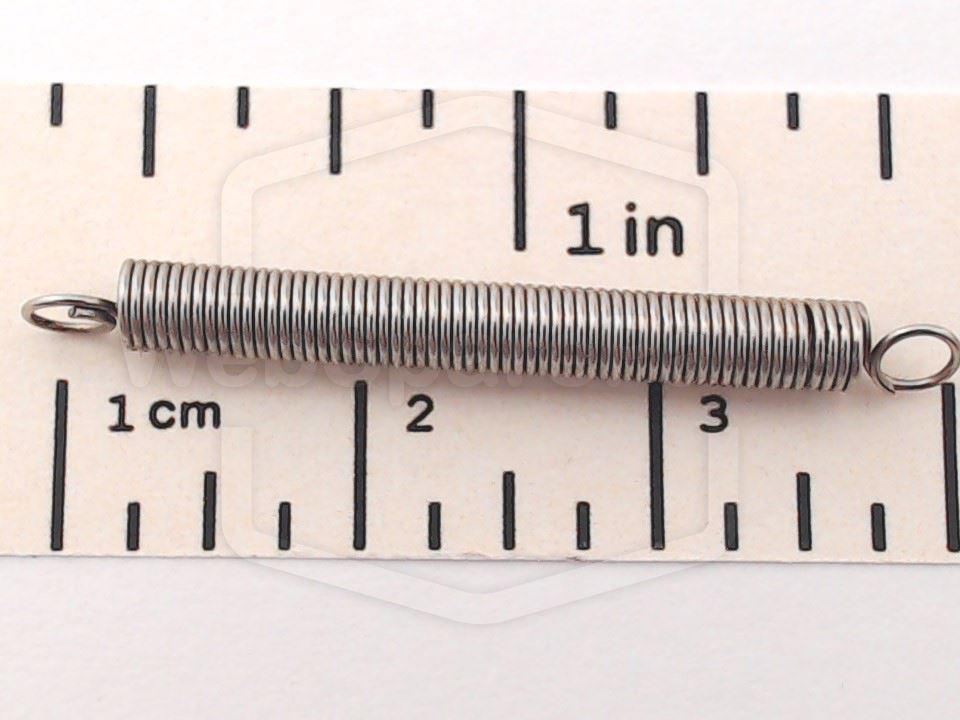 Extension Spring Ø = 3mm x TL = 24.4mm x TK = 0.3m