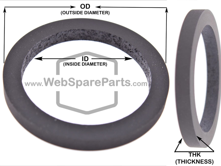 25.0 x 18.0 x 3.0 mm; Idler Tire OD = 25.1 mm ID = 18.7 mm THK = 3.0 mm