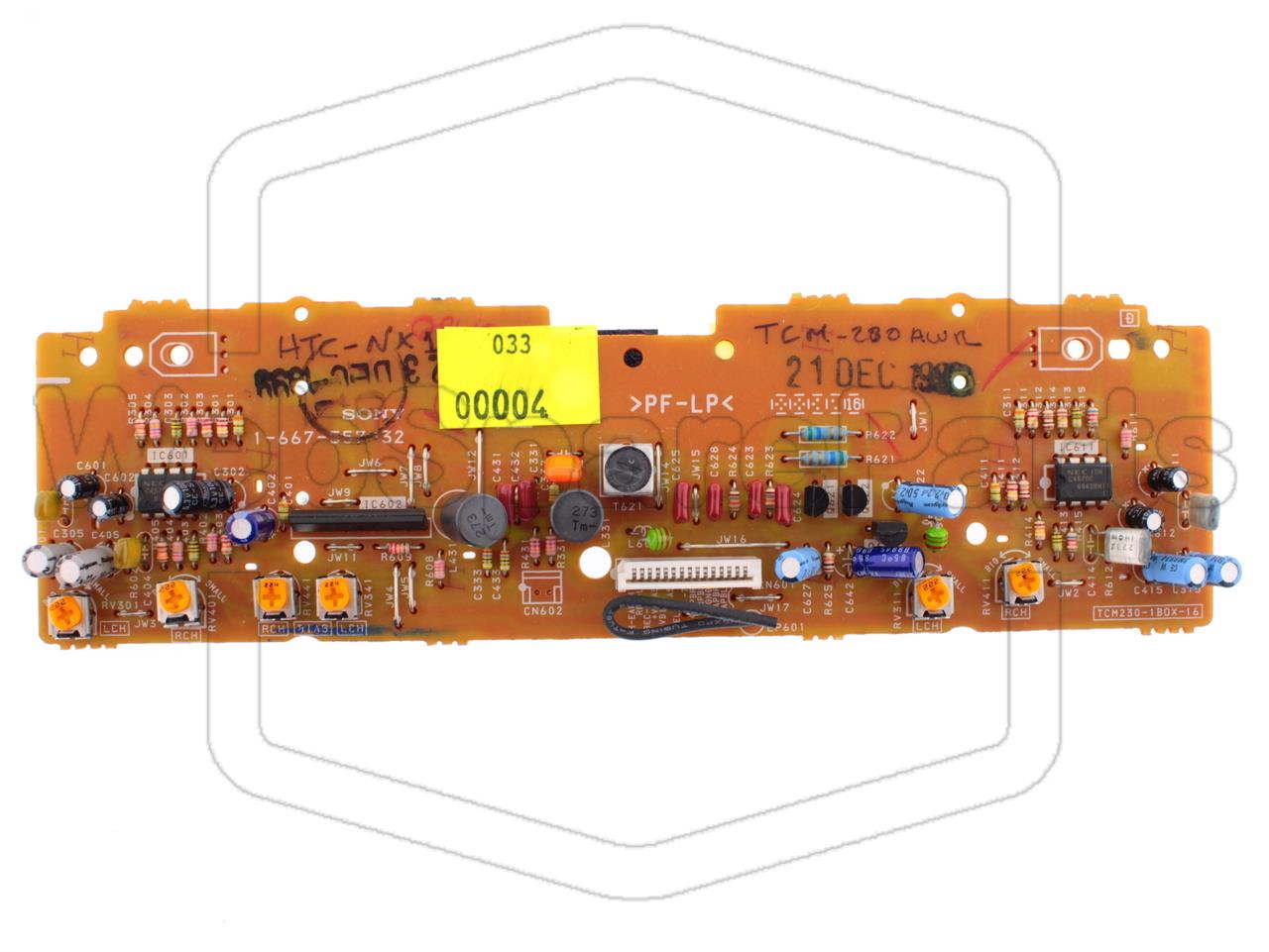 Sony TCM-230AWR Cassette Deck PCB Assembly Replacement Part (1-667-557-32)
