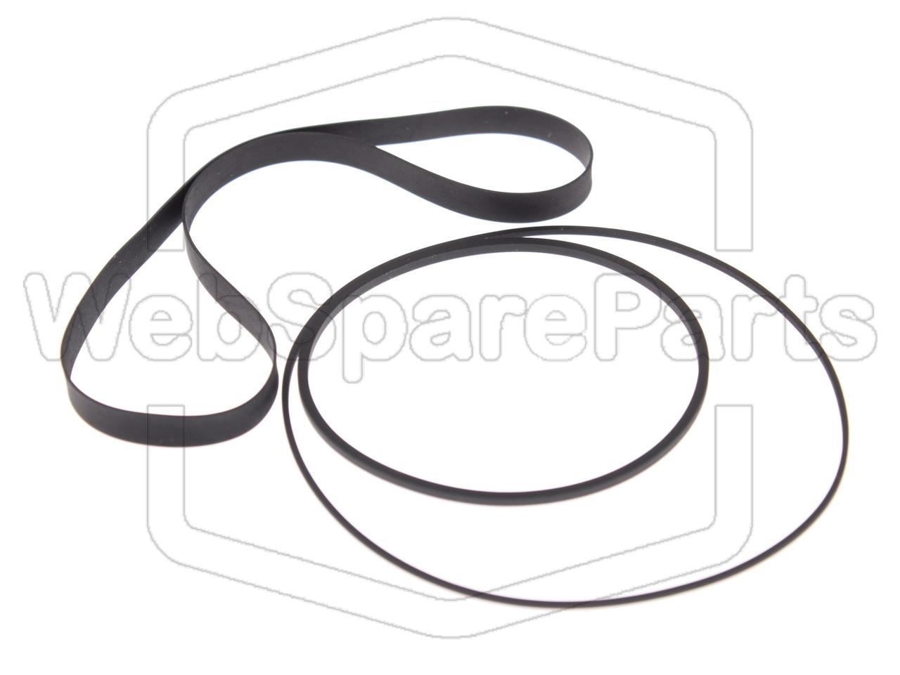 Belt Kit For Stereo Cassette Deck Kenwood KX-650