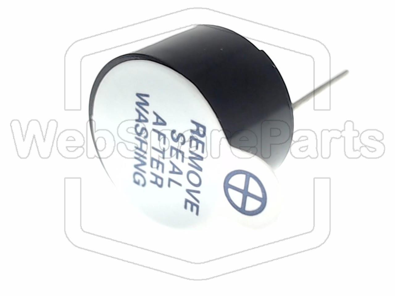 Electromagnetic buzzer Ø12x7.5mm 12VDC 85dB 2.3KHz - SV4/12-SN