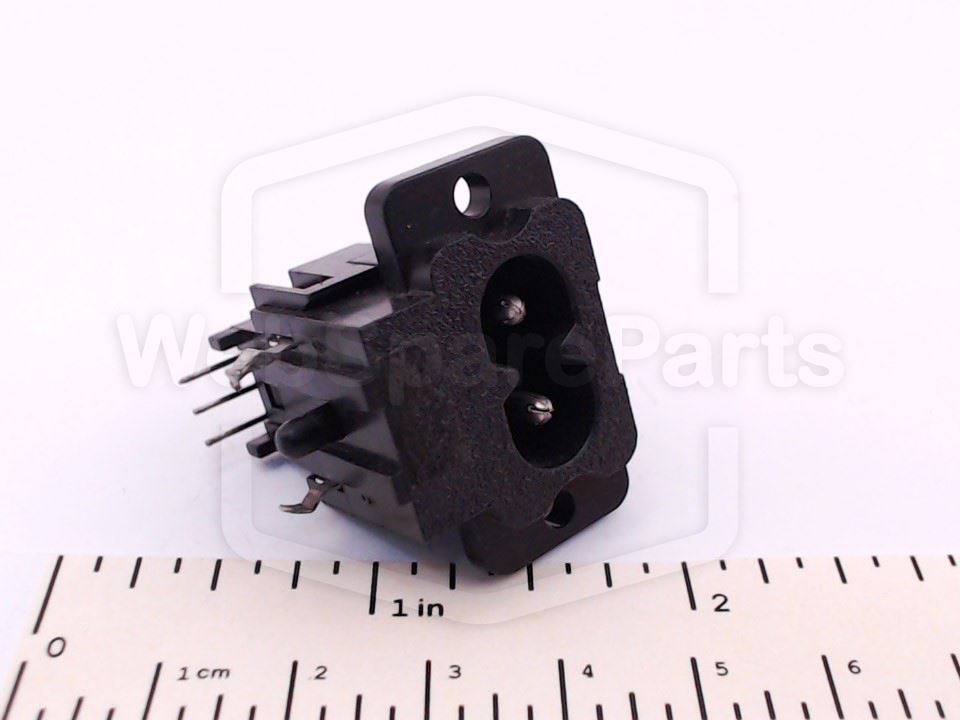 PCB-Mount IEC C8 AC Mains Input Connector for Philips