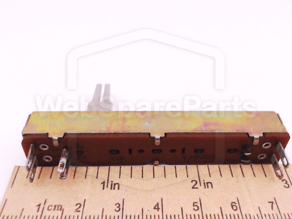 Dual Linear Sliding Potentiometer 50K Ax2 for Vintage Audio Equipment Repair