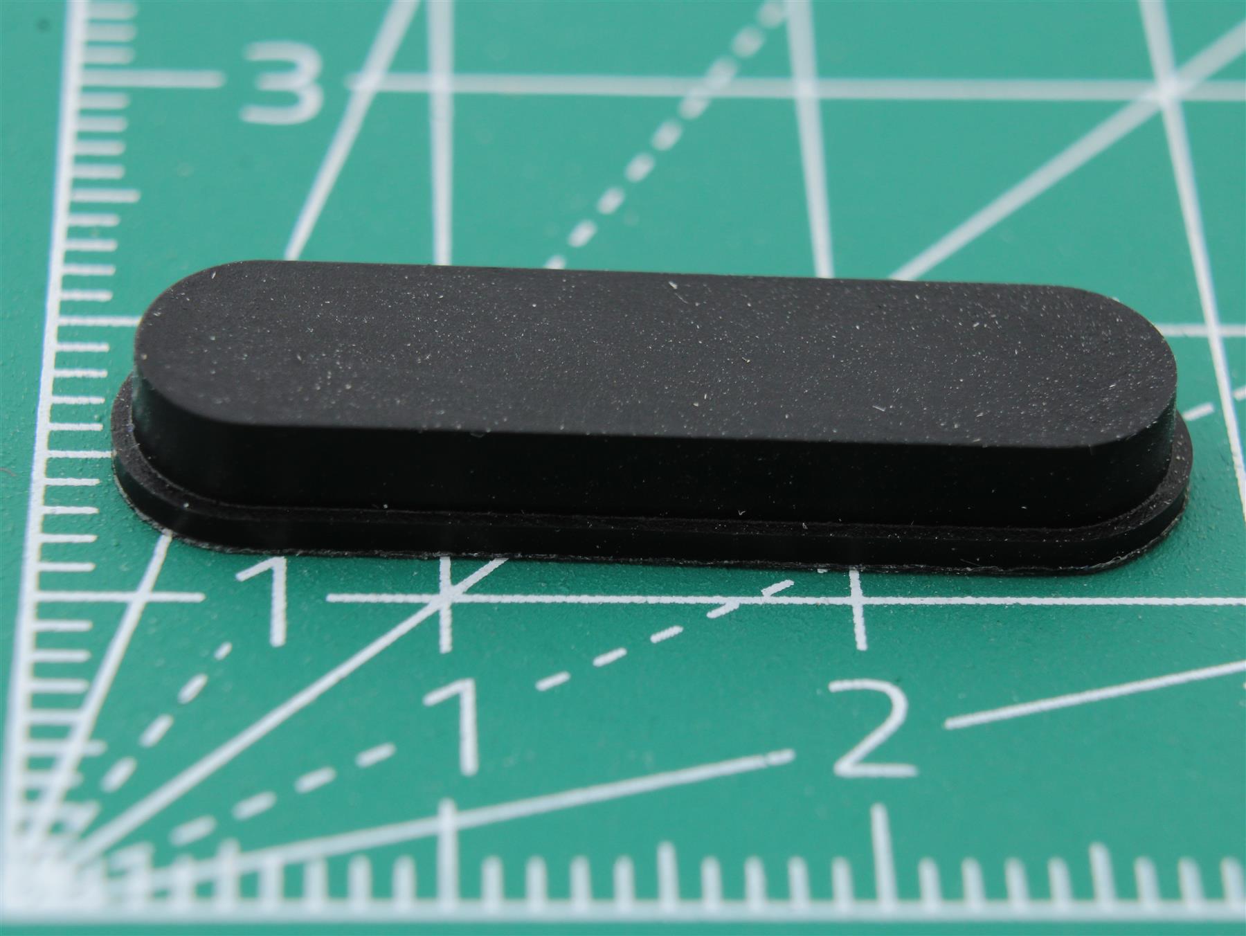 Rectangular Rubber Foot Self-adhesive 26.8mm x 7.2mm Height 3.8 mm