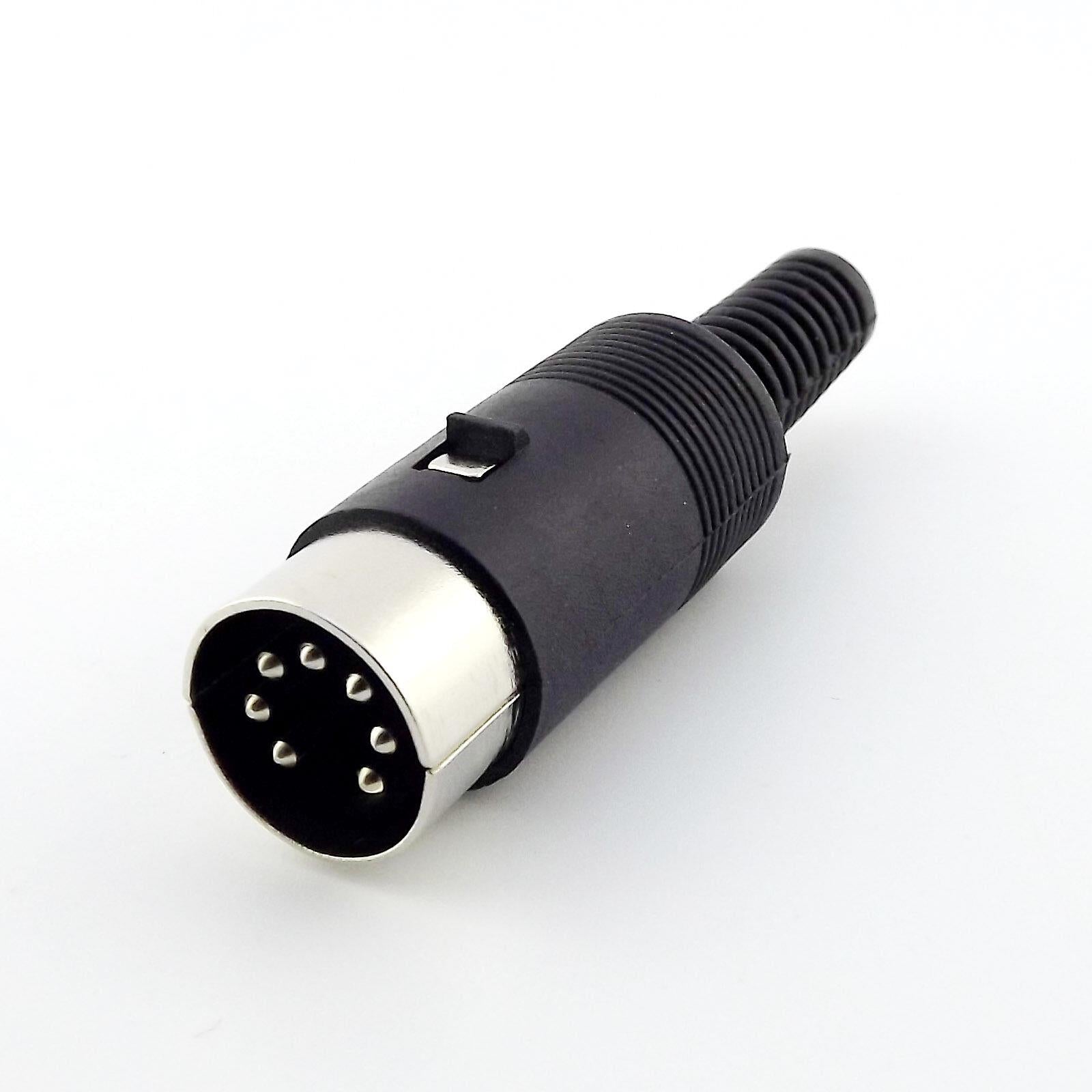 7-Pin DIN Male Plastic Plug for Cable