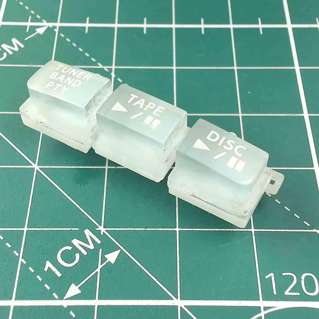 Alpine TDM-7531R Tuner Tape and Disc Knobs for Car Radio Vintage Audio