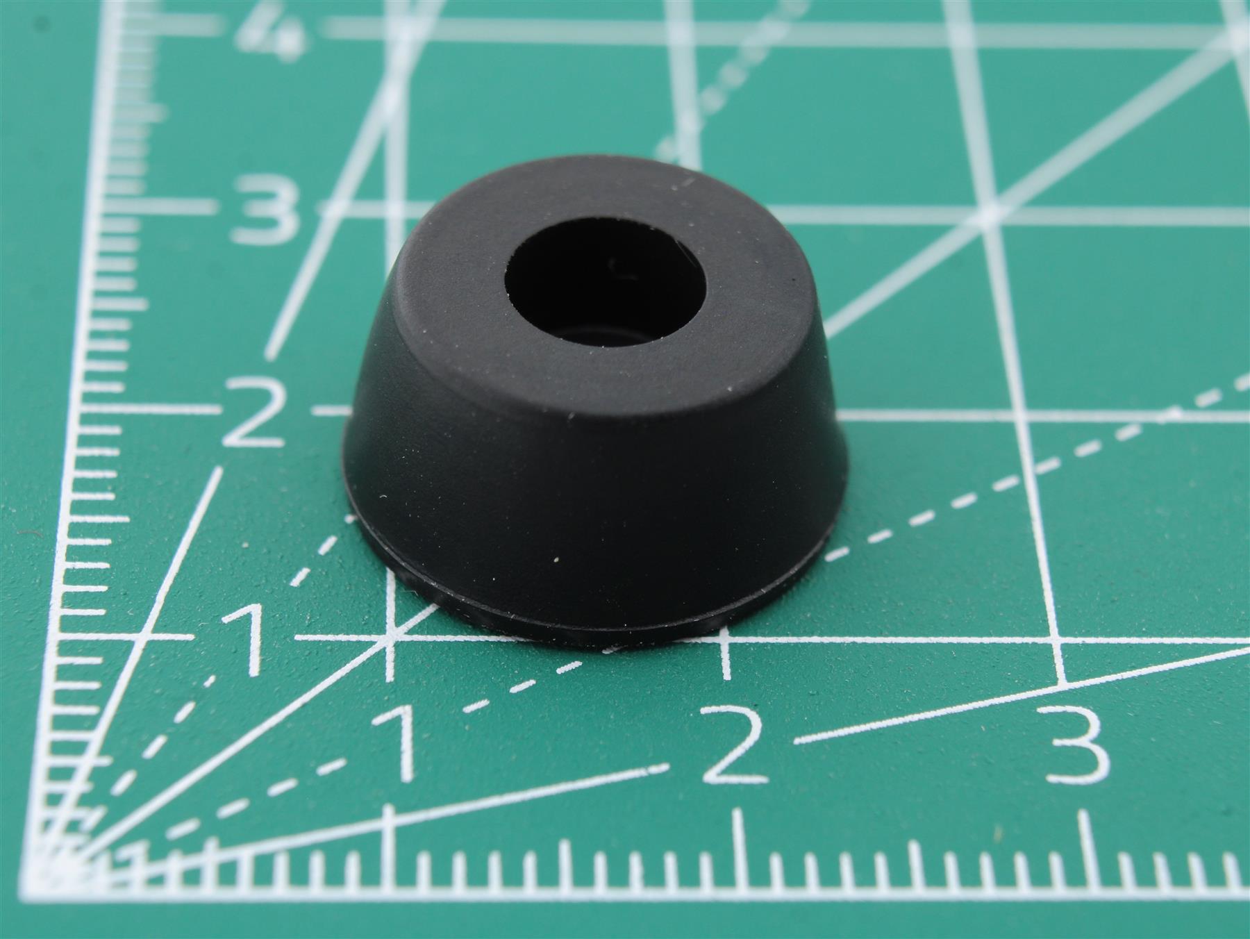 Round Rubber Foot With Hole Ø3.0mm Base Ø16.0