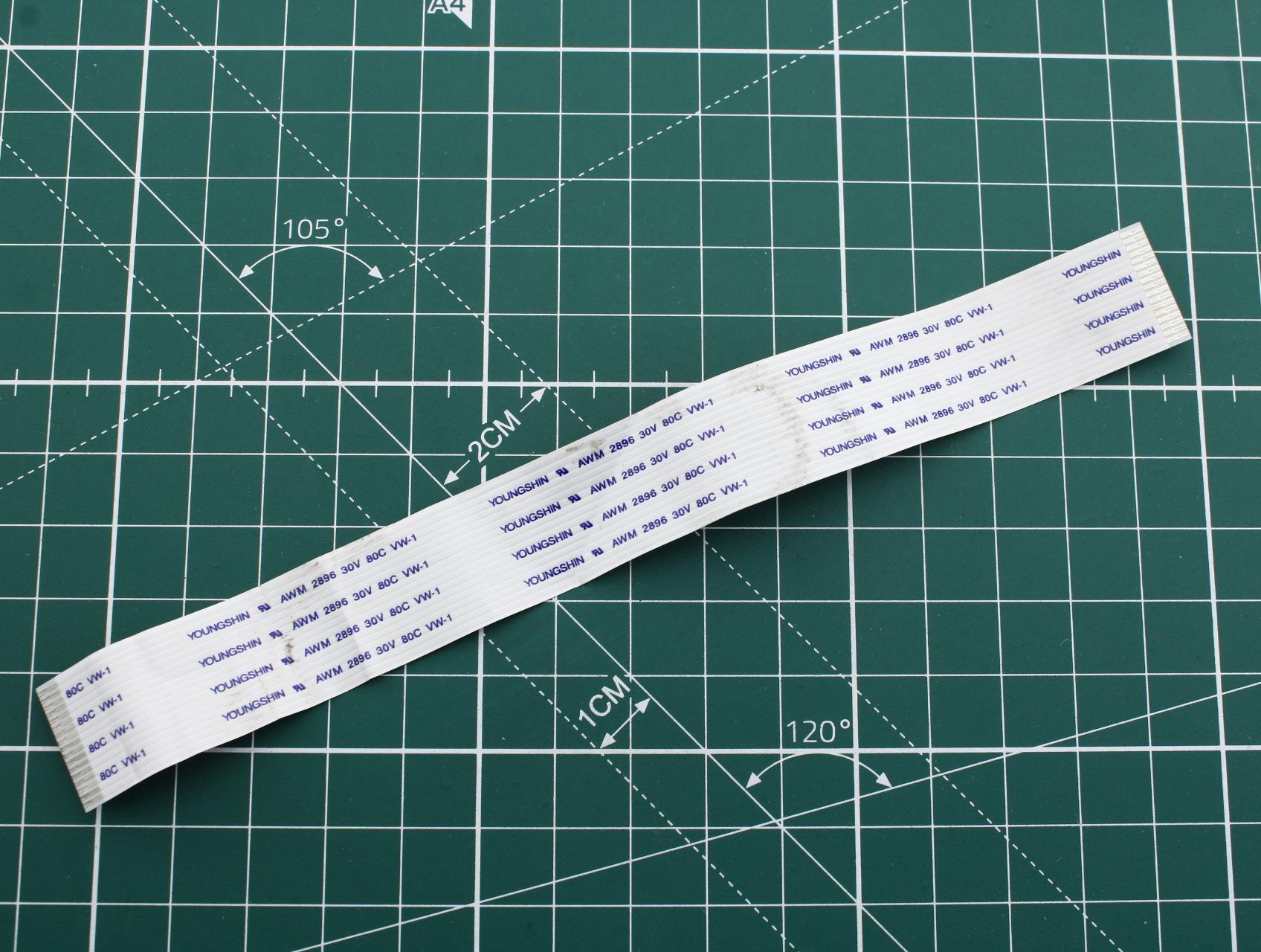 17 Pin Flat Flex Cable for DVD Player Laser to Main PCB [167×18 mm