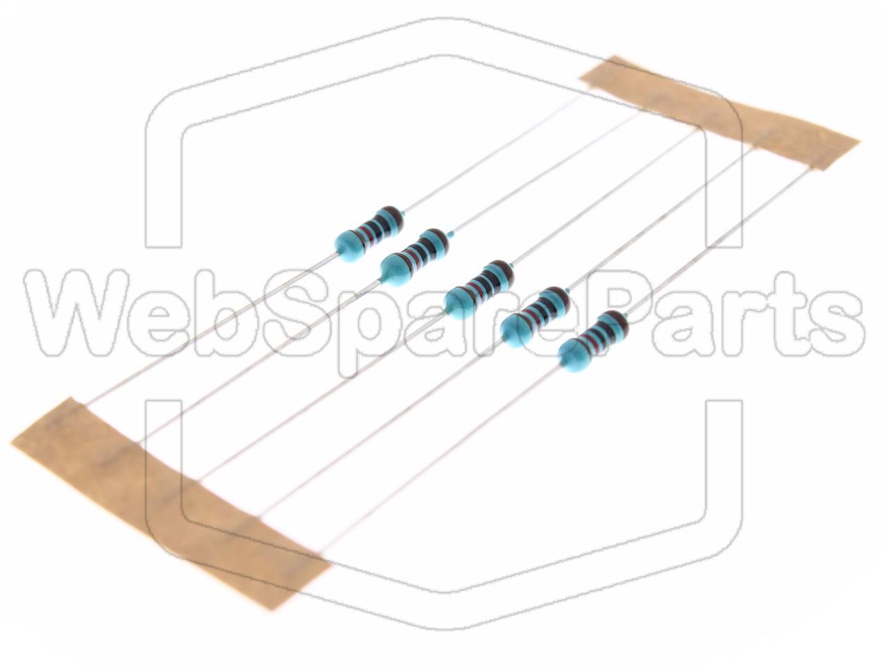 5x Metallic Film Resistance 120R 0.6W ±1% Ø2.5x6.8