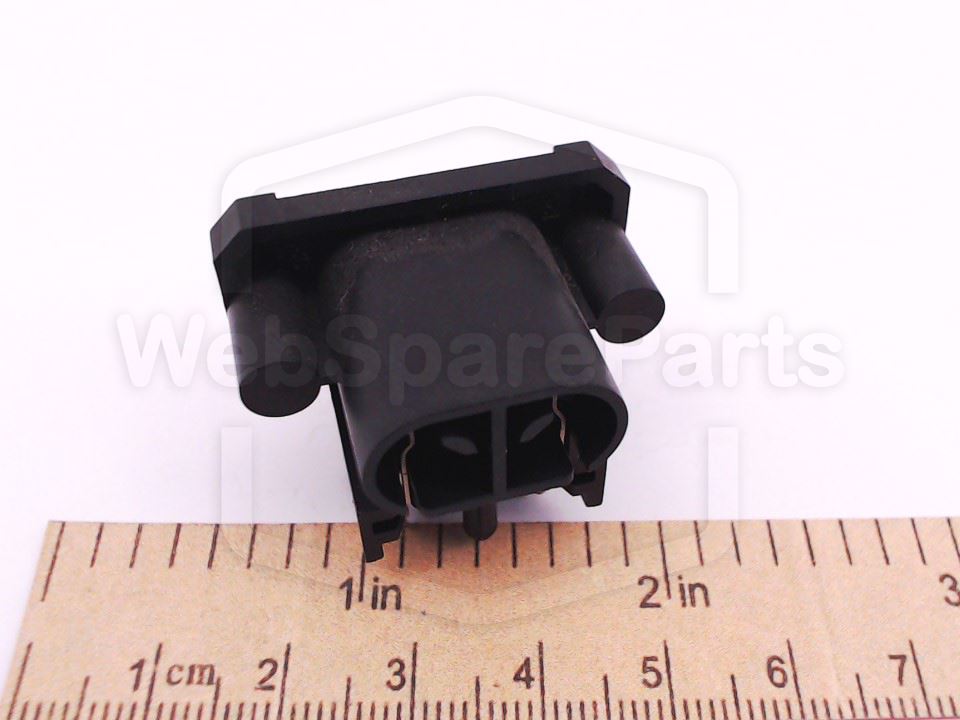 PCB-Mount IEC C8 AC Mains Input Connector for Technics RS-232