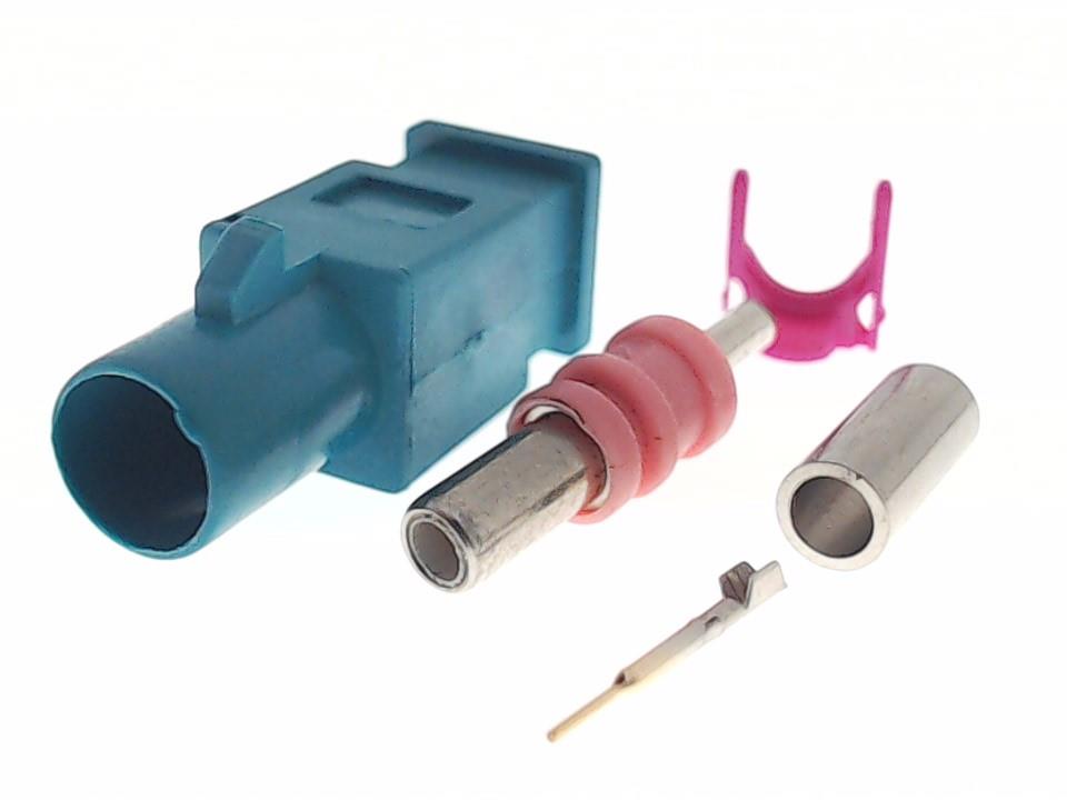 FAKRA Male Connector for Crimping/Soldering on Cable
