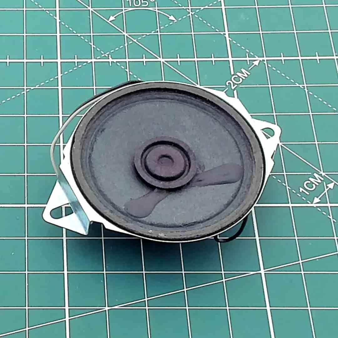 Round Replacement Speaker for Vintage Audio, 8 Ohm 0.3 W [70x50x18mm]