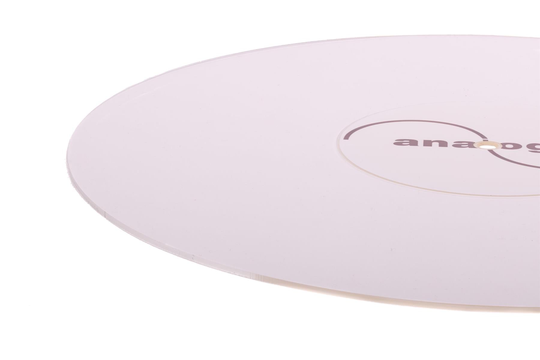 Analogis Mat Three Acrylic Turntable Mat – Anti-Static Platter Mat with Label Recess