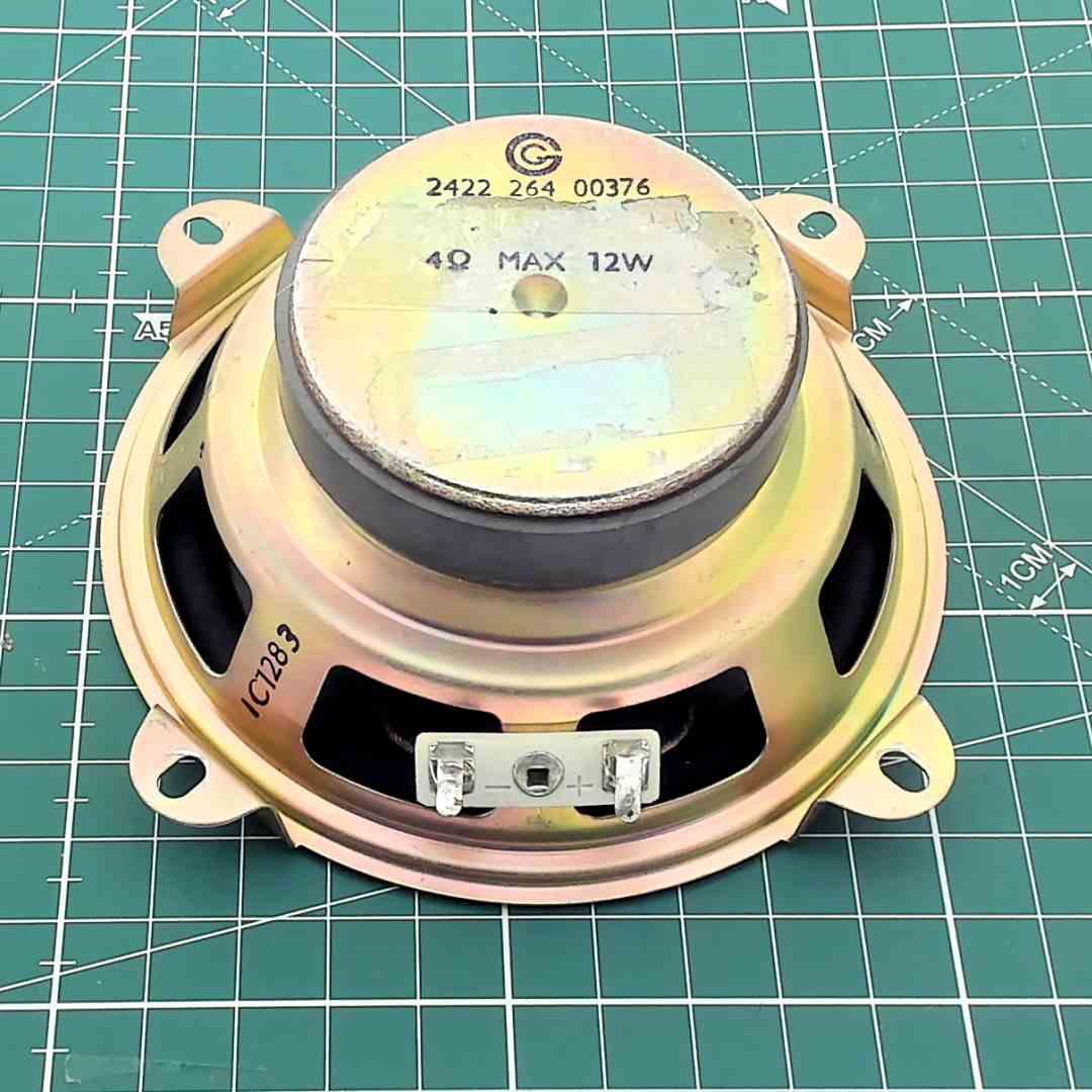 Round Replacement Speaker for Vintage Audio, 4 Ohm 12 W [Ø105x45mm]