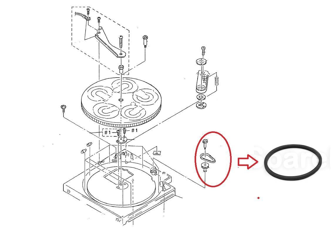 Sony CDP-C400 Disc Table Carousel Belt for CD Player