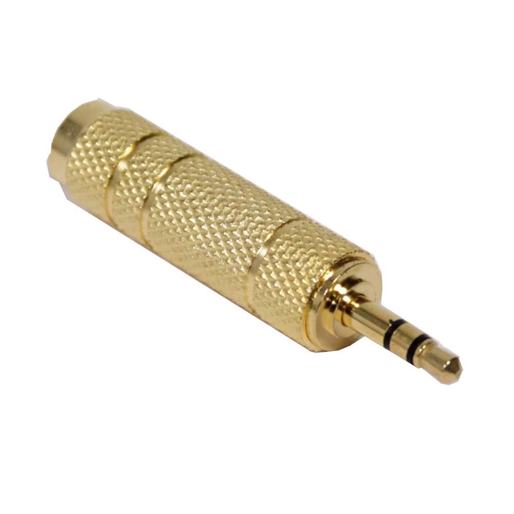 3.5mm Stereo Jack Male to 6.3mm Stereo Jack Female Adapter