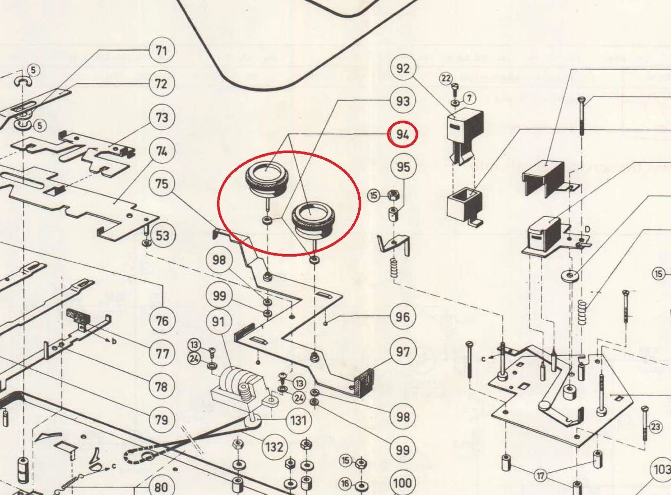 Philips N4303 Idler Tires For Reel to Reel [2 Pieces]