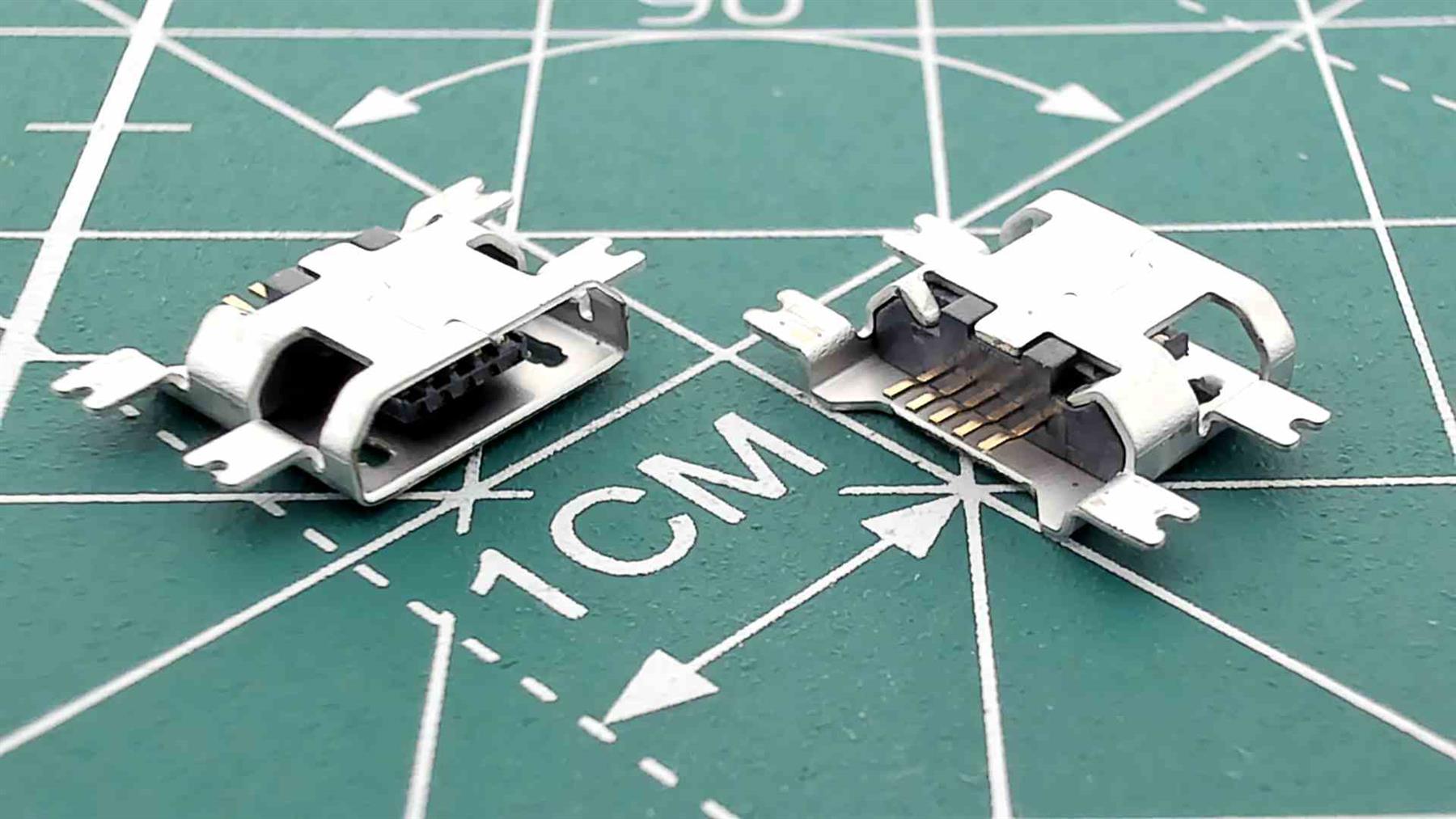 Micro USB Female Connector for PCB Soldering S7472