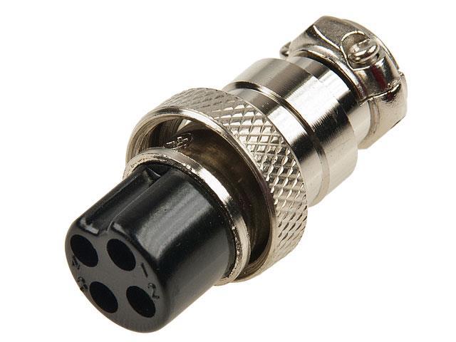 4-Pin Microphone Female Plug for Cable