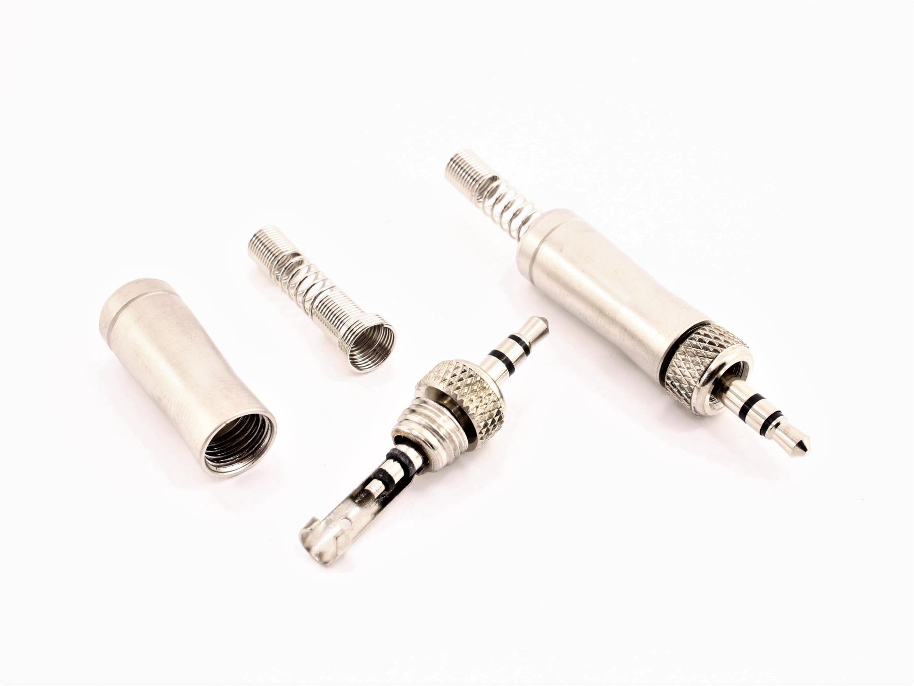 3.5 mm Stereo Jack Male Plug Metal HQ [Pack of 2]